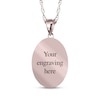 Thumbnail Image 2 of Oval Photo Beaded Frame Necklace 10K Rose Gold 18"
