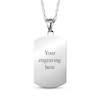 Thumbnail Image 2 of Dog Tag Photo Beaded Frame Necklace Sterling Silver 18"