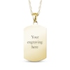 Thumbnail Image 2 of Dog Tag Photo Beaded Frame Necklace 10K Yellow Gold 18"