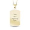 Thumbnail Image 2 of Extra Large Dog Tag Photo Beaded Frame Necklace 10K Yellow Gold 18"