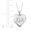 Thumbnail Image 4 of Engravable Photo Heart Locket Necklace Sterling Silver 18"