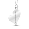 Thumbnail Image 2 of Your Own Fingerprint & Handwriting Heart Necklace 10K White Gold 18"