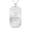 Thumbnail Image 2 of Men's Extra Large Photo Dog Tag Necklace Sterling Silver 22"