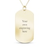 Thumbnail Image 2 of Men's Extra Large Photo Dog Tag Necklace 10K Yellow Gold 22"