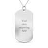Thumbnail Image 2 of Men's Extra Large Photo Dog Tag Necklace 10K White Gold 22"