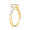 Thumbnail Image 5 of Now + Forever Multi-Diamond Marquise Halo Engagement Ring 3/8 ct tw 10K Yellow Gold
