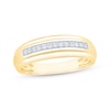 Thumbnail Image 10 of Now + Forever Men's Diamond Wedding Band 1/8 ct tw 10K Yellow Gold