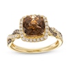 Thumbnail Image 0 of Le Vian Chocolate Twist Quartz Ring 1/3 ct tw Diamonds 14K Honey Gold