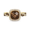 Thumbnail Image 3 of Le Vian Chocolate Twist Quartz Ring 1/3 ct tw Diamonds 14K Honey Gold
