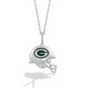 True Fans Green Bay Packers 1/20 CT. T.W. Diamond Helmet Necklace in Sterling Silver