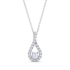 Thumbnail Image 0 of THE LEO Diamond Teardrop Necklace 1/2 ct tw 14K White Gold 19”