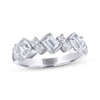Thumbnail Image 1 of THE LEO Legacy Lab-Grown Diamond Emerald & Round-Cut Anniversary Band 1-1/4 ct tw 14K White Gold