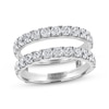 THE LEO Ideal Cut Round-Cut Diamond Enhancer Ring 1-1/2 ct tw 14K White Gold