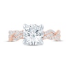 Thumbnail Image 4 of Monique Lhuillier Bliss Round-Cut Lab-Grown Diamond Engagement Ring 2-3/8 ct tw 18K Two-Tone Gold