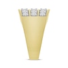 Thumbnail Image 2 of Men's Diamond Three-Row Ring 1 ct tw 10K Yellow Gold