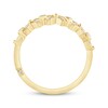Thumbnail Image 3 of Monique Lhuillier Bliss Diamond Flowers Anniversary Band 1/6 ct tw 18K Yellow Gold