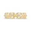 Thumbnail Image 4 of Monique Lhuillier Bliss Diamond Flowers Anniversary Band 1/6 ct tw 18K Yellow Gold