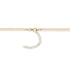 Thumbnail Image 3 of Italian Brilliance Diamond-Cut & Green Enamel Snake Y-Drop Necklace 14K Yellow Gold 18&quot;