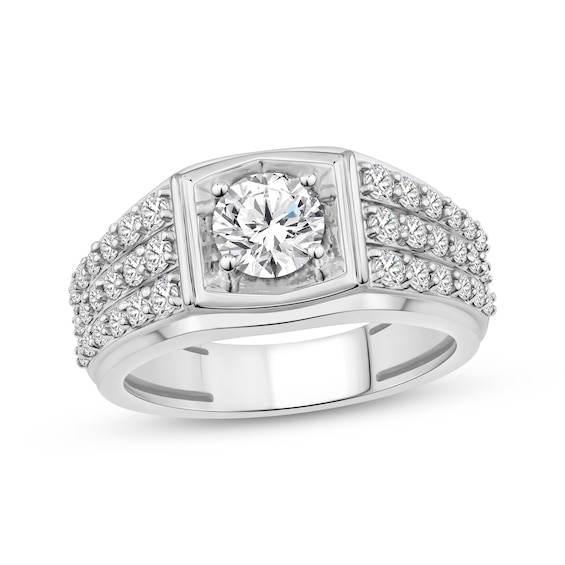 Men's KAY Lab-Grown Diamonds Ring 2 ct tw 10K White Gold