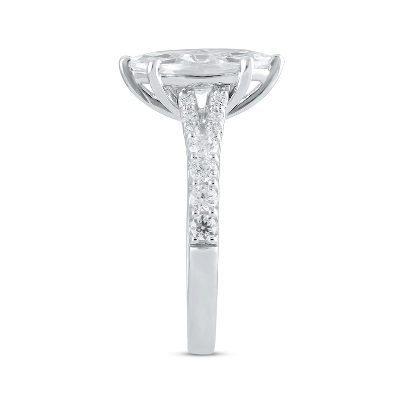 Main Image 2 of Lab-Grown Diamonds Marquise-Cut Engagement Ring 2 ct tw 14K White Gold