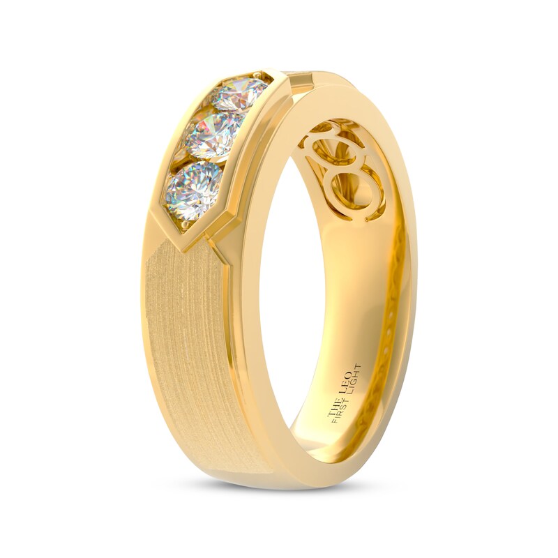 Main Image 2 of Men's THE LEO First Light Diamond Wedding Band 5/8 ct tw 14K Yellow Gold