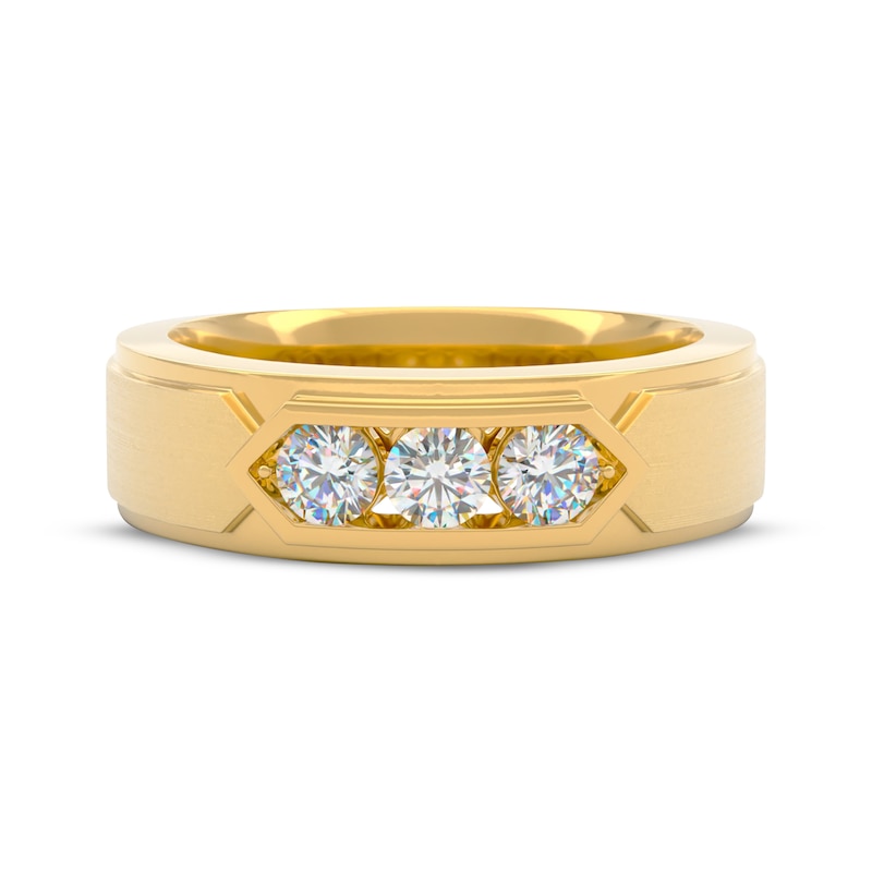 Main Image 3 of Men's THE LEO First Light Diamond Wedding Band 5/8 ct tw 14K Yellow Gold