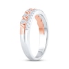 Thumbnail Image 2 of Now + Forever Diamond Two-Row Anniversary Ring 1/2 ct tw 14K Two-Tone Gold
