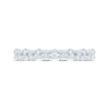Thumbnail Image 3 of Now + Forever Baguette & Round-Cut Diamond Two-Row Anniversary Ring 1/3 ct tw 14K White Gold
