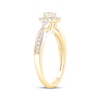 Thumbnail Image 2 of Now + Forever Oval-Cut Diamond Halo Engagement Ring 3/8 ct tw 14K Yellow Gold
