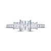 Thumbnail Image 3 of Now + Forever Certified Princess-Cut Diamond Three-Stone Engagement Ring 1-1/4 ct tw Platinum