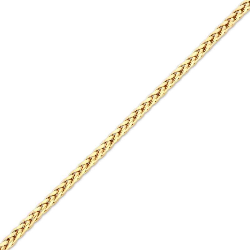 Main Image 2 of Wheat Chain Necklace 5.2mm Semi-Solid 10K Yellow Gold 24&quot;