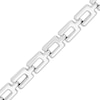 Thumbnail Image 2 of 5mm Stampato Chain Bracelet Hollow Sterling Silver Gold 8.5"
