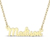 Thumbnail Image 1 of Bold Cursive Name Necklace 10K Yellow Gold 18"