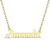 Thumbnail Image 1 of Bold Script Name Necklace 14K Yellow Gold 18"