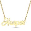 Thumbnail Image 1 of Cursive Script Name Necklace 10K Yellow Gold 18"
