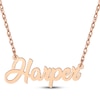 Thumbnail Image 1 of Cursive Script Name Necklace 14K Rose Gold 18"