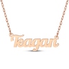 Thumbnail Image 1 of Script Name Necklace 14K Rose Gold 18"