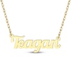 Thumbnail Image 1 of Script Name Necklace 14K Yellow Gold 18"