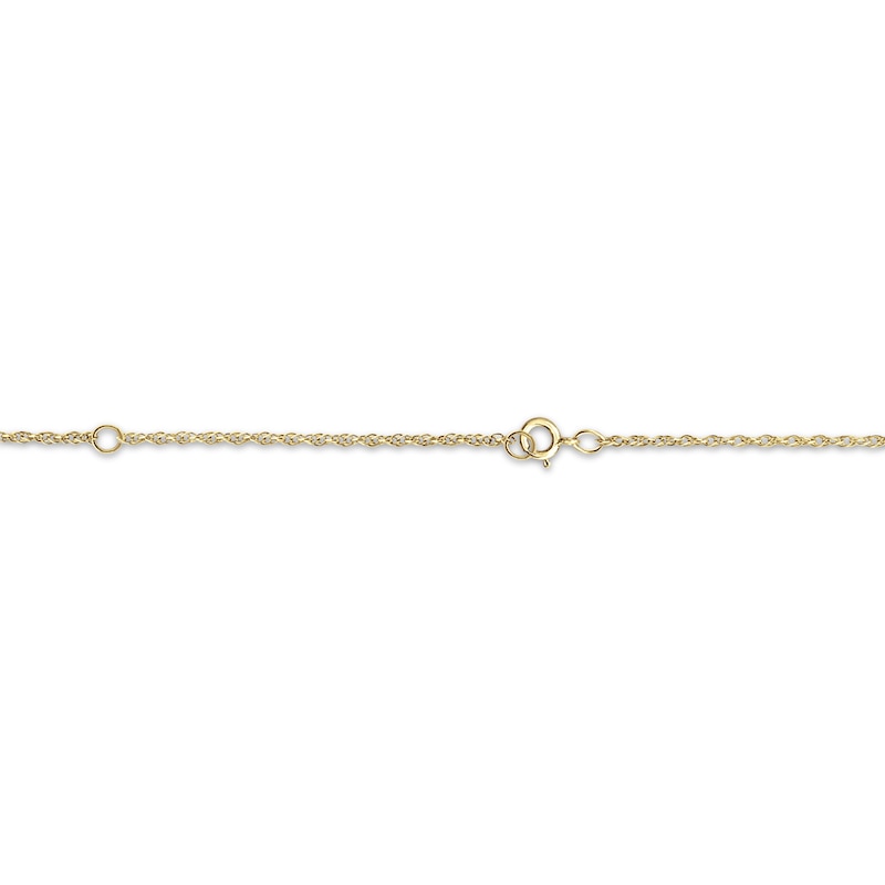 Main Image 2 of Diamond Accent Script Name Necklace 14K Yellow Gold 18"