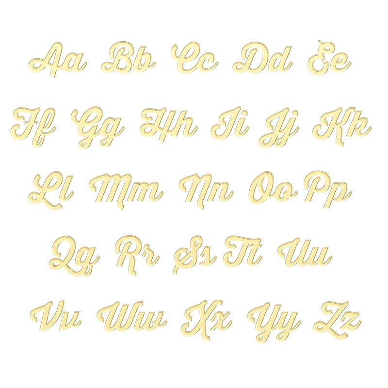 Main Image 3 of Diamond Accent Script Name Necklace 14K Yellow Gold 18"