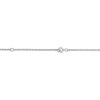 Thumbnail Image 2 of Diamond Accent Name Plate Paperclip Chain Bracelet Sterling Silver 7.5"