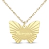Thumbnail Image 1 of Butterfly Name Necklace 10K Yellow Gold 18"