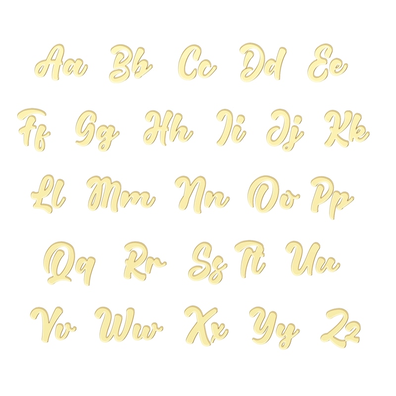 Main Image 3 of Butterfly Name Necklace 14K Yellow Gold 18"