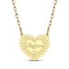 Thumbnail Image 1 of Diamond Accent Name Heart Necklace 14K Yellow Gold 18"