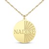 Thumbnail Image 1 of Name Disc Necklace 14K Yellow Gold 18"