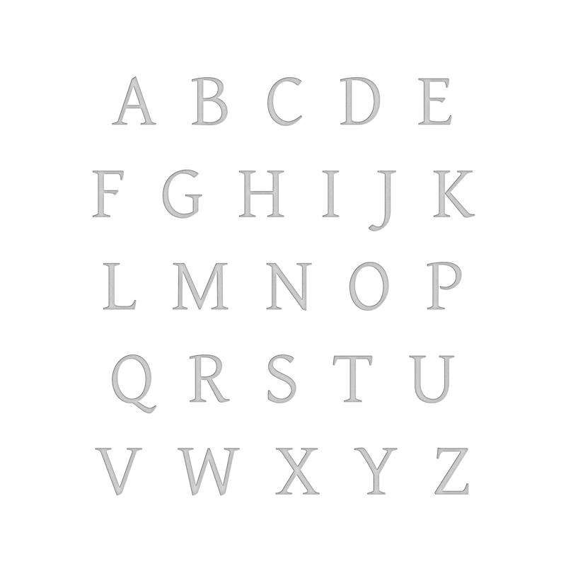 Main Image 4 of Mother's Queen Bee Name Necklace 10K White Gold 18"