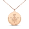 Thumbnail Image 1 of Mother's Queen Bee Name Necklace 14K Rose Gold 18"