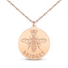 Thumbnail Image 2 of Mother's Queen Bee Name Necklace 14K Rose Gold 18"
