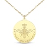 Thumbnail Image 1 of Mother's Queen Bee Name Necklace 14K Yellow Gold 18"