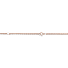 Thumbnail Image 2 of Bee & Honeycomb Initial Necklace 14K Rose Gold 18"